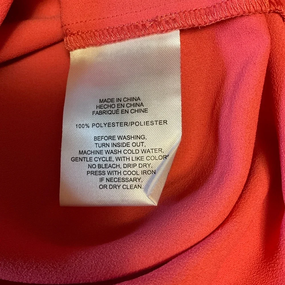 Jones New York Coral Button-Up Blouse